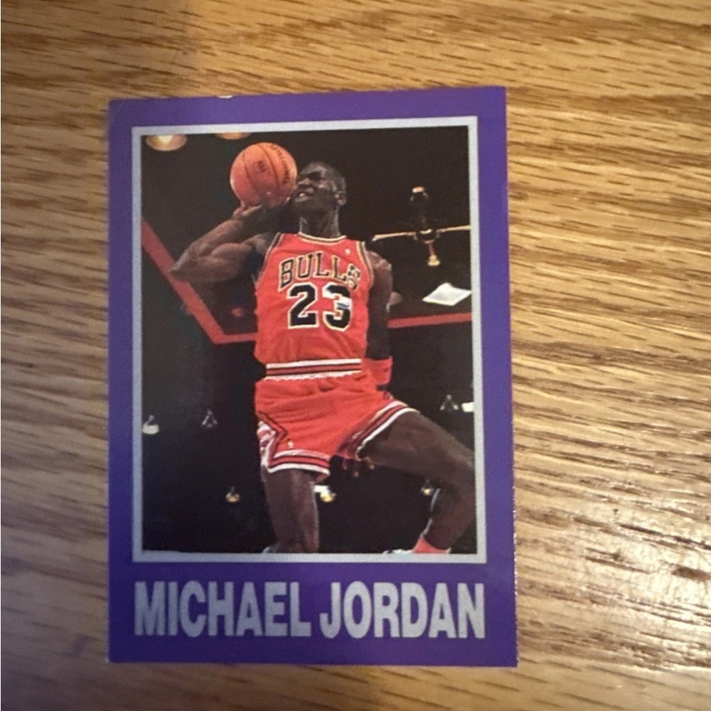 Michael Jordan 1990-91  BIG LEAGUE STARZ Promo Chicago Bulls Card Rare *HOF*